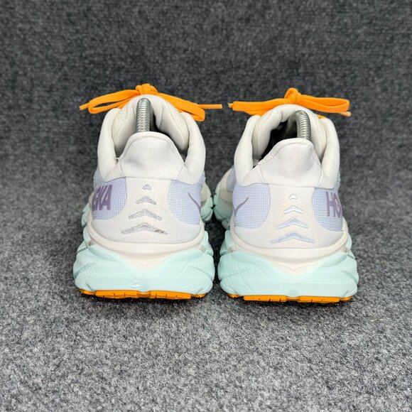 Hoka Clifton 8 Running Shoes Women's 9.5 Blanc De Blanc Athletic Run Training - Picture 6 of 13